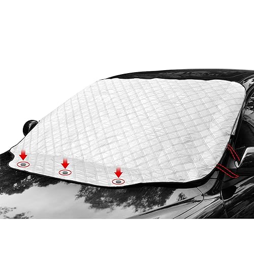 Amazon.co.jp: フロントカバー カー 凍結防止 シート 雪対策 4