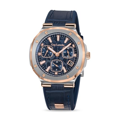 GUY LAROCHE Analog Blue Dial Mens Watch-GLWGA0000307 (B0D5YL7DGS) Amazon Price History, Amazon Price Tracker