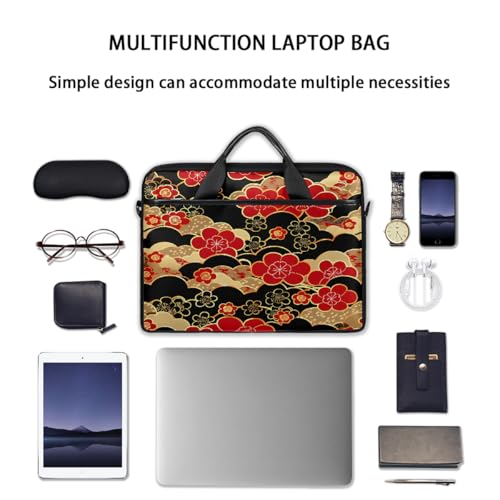 Maletín para laptop 15 pulgadas con diseño flores de cerezo miniatura 7