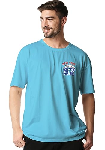 Image of Wear Your Opinion Mens Back Print Oversized T-Shirt (Design: Newyork 62 Oversized T-Shirt)