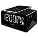 Produktbild MEDION E75009 Wecker mit Qi Ladefunktion (Weckstation, Ladestation, induktives Laden, Temperaturanzeige, Snooze Schlummerfunktion, Timer, Displaydimmer) Schwarz