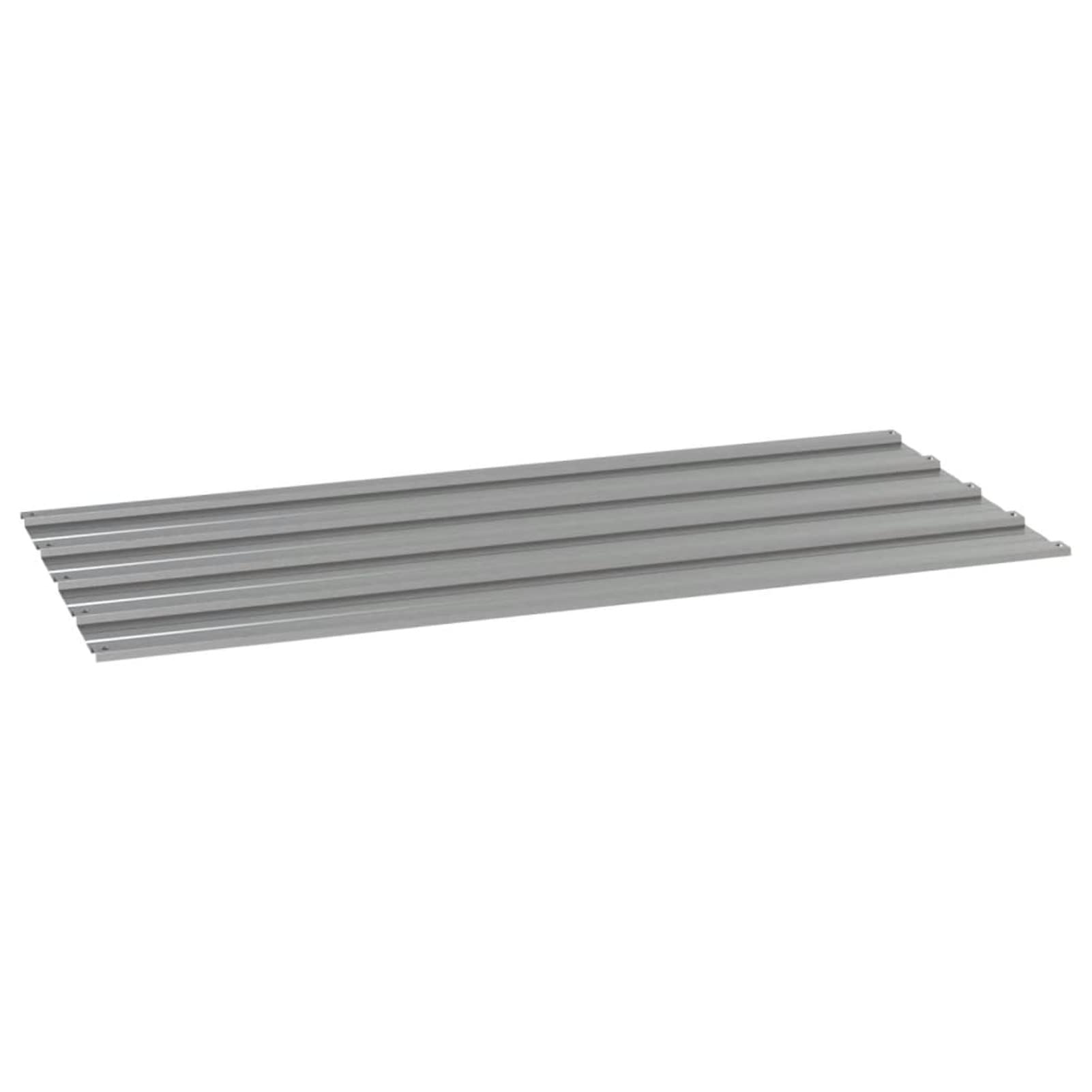 Festnight Panel para Tejado 12 Uds Acero Galvanizado, Chapa Tejado de Techo, Paneles Tejados Exterior, Paneles de Techo para Garajes, Cobertizos, Establos, Gris 100x44 cm