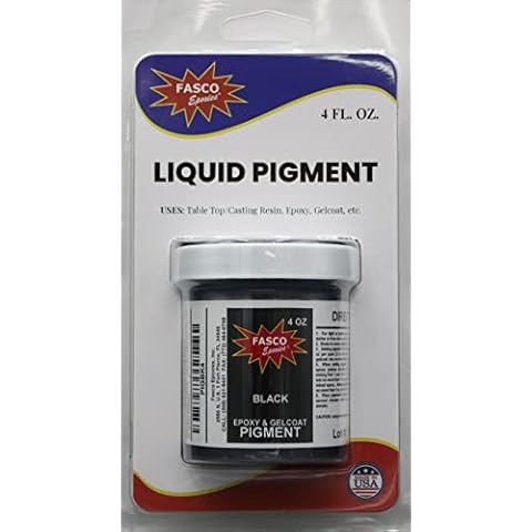 Black Pigment for Epoxy Resin, Gelcoat, Paint - 4 oz Cover