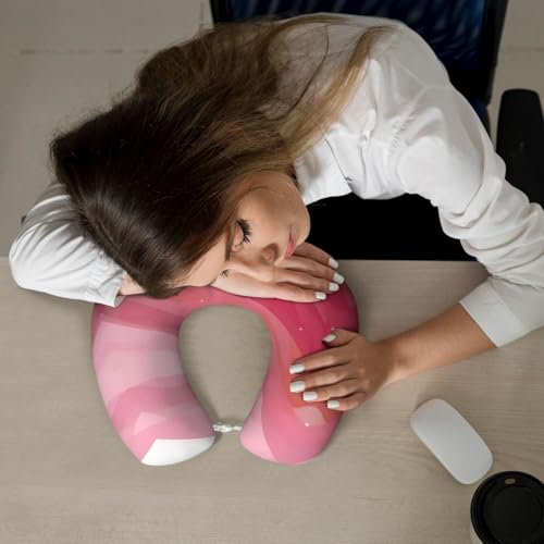 Almohada de espuma viscoelástica tipo U para viaje miniatura 7