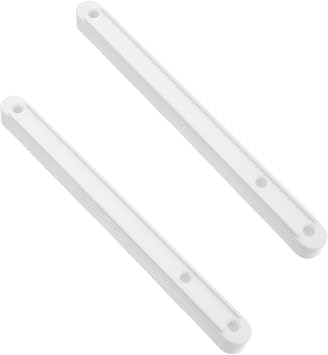 WOONEKY 2pcs Side Mount Drawer Slides for Wardrobe and Dresser Plastic Rail Guides with Smooth Glide and Heavy Load Capacity Under Drawer Track Rails Kit for Cabinets and Keyboards