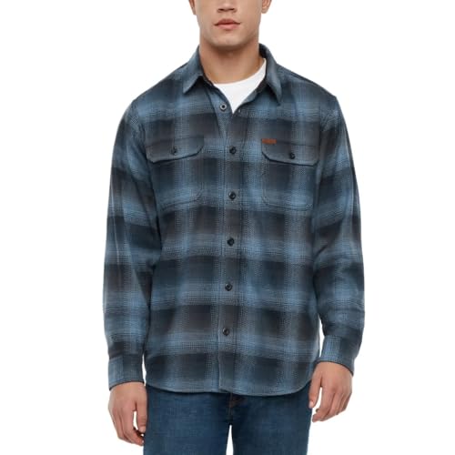 Orvis Men's Heavyweight Flannel Shirt - Regular Fit, Spread Collar, Chest & Side Pockets