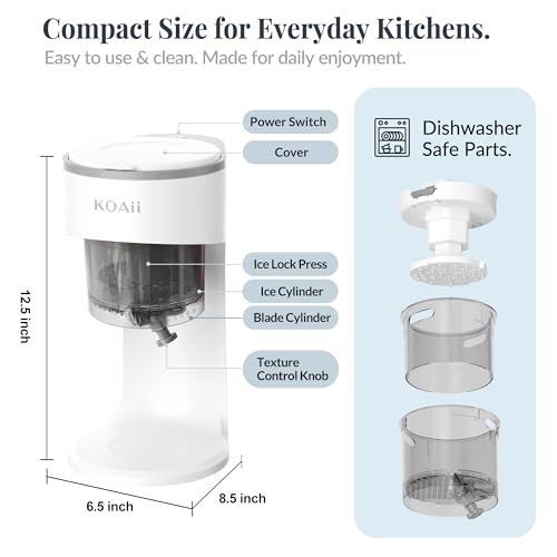 KOAii Snow Cone Machine, Electric Shaved Ice Maker for Home & Parties by KOAII - Used condition - Image 6