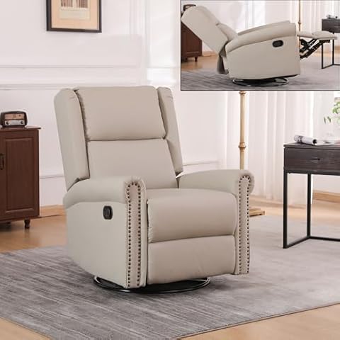 HRVEOCEI Swivel Rocker Recliner Chair Cover