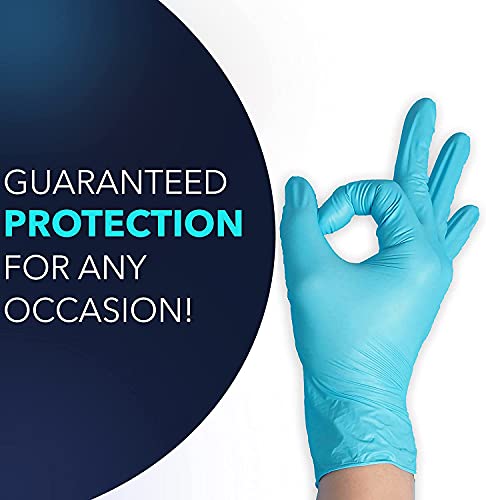 image for Circleware Circlecare Powder-Free Nitrile Disposable Exam Gloves, Indu