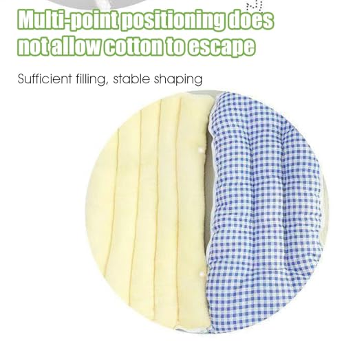 Hundenest – Haustiernest | niedliches verdicktes kariertes Welpenbett | tragbare warme Tasche für Haustiere | waschbarer Katzenschlafbedarf für Sofa, Bett, Stuhl und Boden