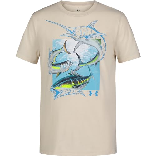 Image of Under Armour Boys' Short Sleeve Graphic T-Shirt, Soft & Comfortable, Outdoor Collection