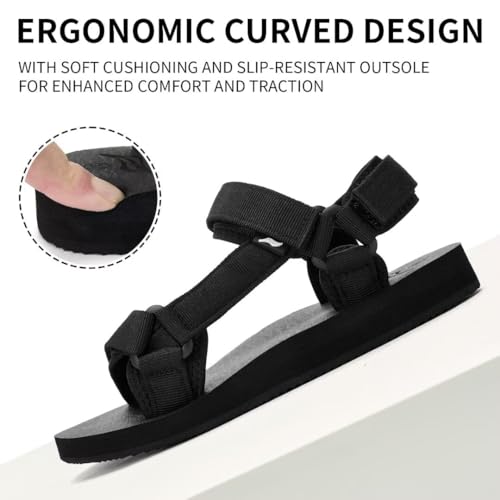 Women's Sandals Hiking Sport Sandals with Arch Support Yoga Mat Insole Comfortable Walking Water Sandals for Beach Travel Athletic4