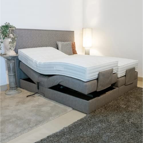 PAARA Boxspringbett Lima GM | Motor | Royal-Matratze mit Topper Komplettset - Made in Germany (Farbe und Härtegrad (H2 - H4) frei wählbar - Bitte nach Bestellung per Nachricht mitteilen, 200 x 220 cm) Cover