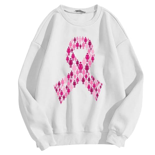Sweat femme ruban rose idéal pour les campagnes de sensibilisation - 3