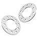 0.25 inch Flat Wheel Spacers 5x4.5 and 5x4.75 (Dual Bolt Pattern) Compatible with Buick Cadillac Chevy Chevrolet (See Description for Exact Year Models) - 5x114.3 5x120.7 5x120.65 Adapters 2pcs