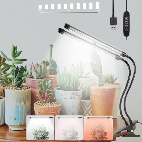 Image of Sunny Power Clip On Grow Lights for Indoor Plants Full Spectrum for Seeding