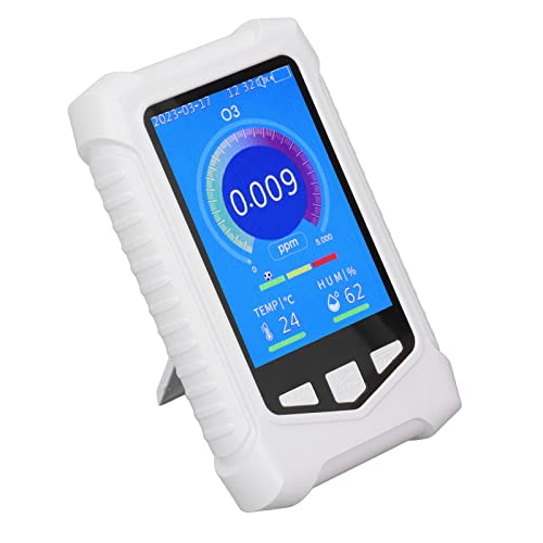 Ozonmessgerät Detektor Luftqualitätsdetektor USB Aufladung Luftqualitätsmonitor 3,5in LCD-Display