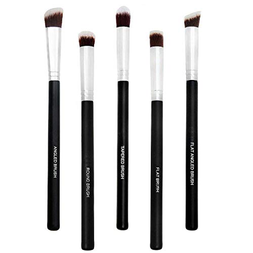 Spanking 5pcs/Set Professional Eye Brushes Set Foundation Mascara Blending Pencil Brushes Makeup Tools Cosmetic Black Brush