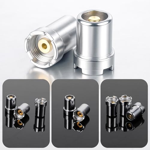 Image of Giantree 8 Pcs Gilding Magnetic Threaded Soldering Iron Ring Adapter Connector Repair Parts, Threaded Metal Accessories For Electronic Devices, Universal Multi-Function