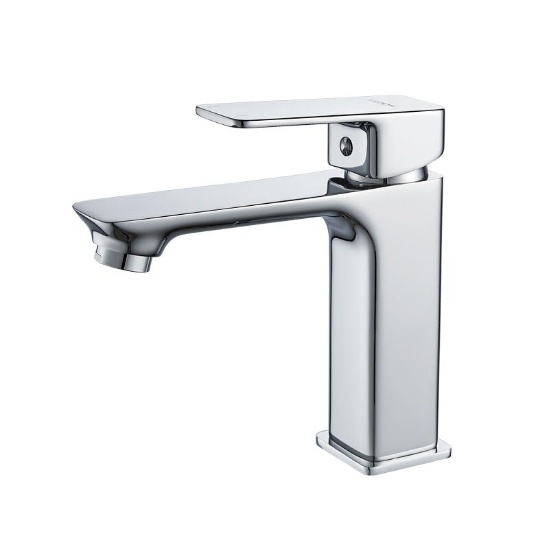 Mitigeur de salle de bains anti-éclaboussure or noir eau chaude et froide L1080