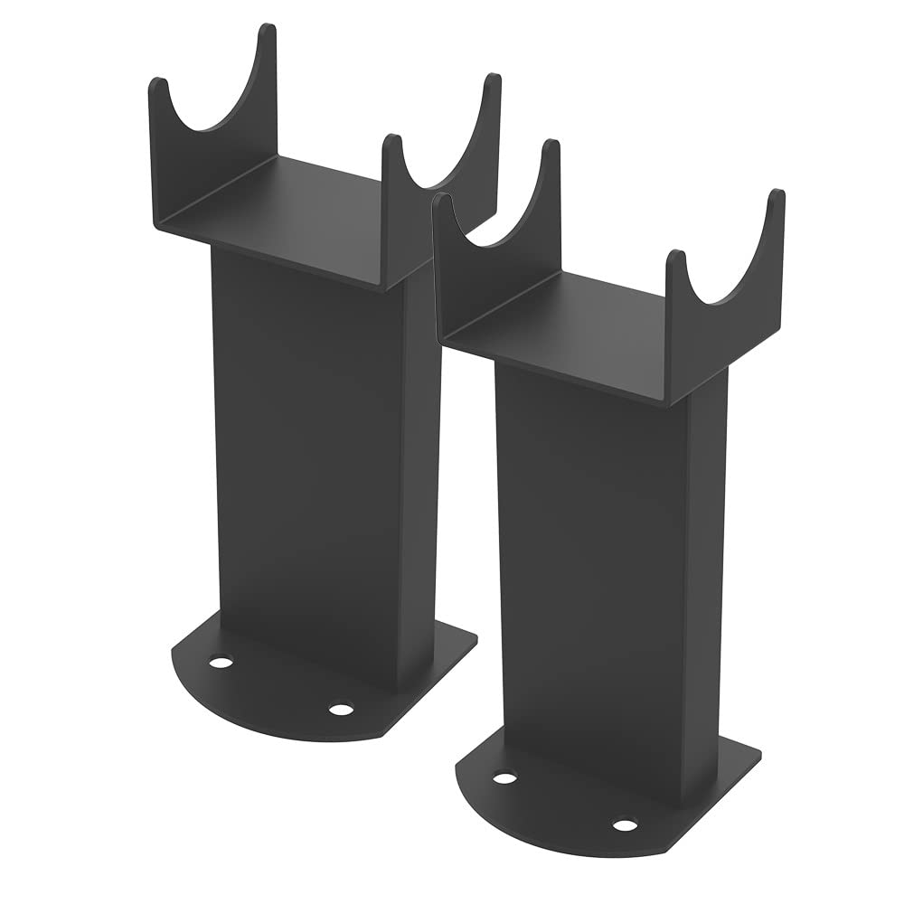 Warmehaus Floor Mounting Brackets Column Radiator Flat Panel 2PC/Set Black — image 1