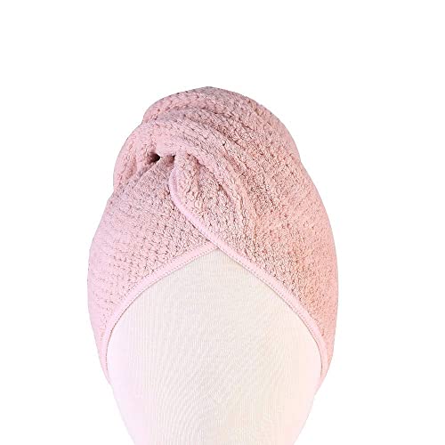 Laojbaba Microfiber Hair Towel Quick Dry Hair Towel Hair Drying Towels Suitable For All Kinds Of Hair Ultra Absorbent Long And Thick Hair 19X39Inch Lotus Root Pink (1Pcs) #TOP5