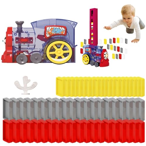 Juego de juguetes de tren para, juego de tren eléctrico para, Modelo de coche de tren eléctrico con luz de sonido, Juego de tren de bloques de colocación automática para habilidades motoras finas