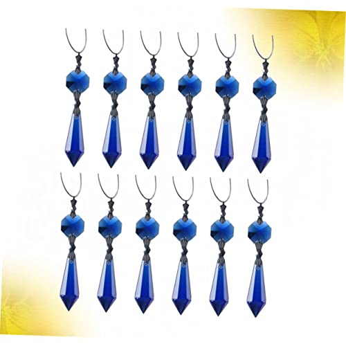 Colgantes de cristal azul transparente DOITOOL con acabado resistente y brillo superior 4