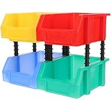 Boîtes en plastique réutilisables : idéales comme boîte à outils, boîte de rangement pour composants ou boîte de rangement