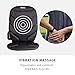 Homedics Heated Vibrating Massage Cushion, Vibrating Neck and Back Massager, 5 Vibrating Motors and Soothing Heat for an Aching or Sore Back
