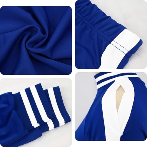 Image of TOPONSKY Womens 2 Piece Sports Outfit Tracksuit Shirt Shorts Jogger Bodycon Sets