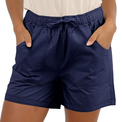Short pour femme en coton doux contre la chaleur d'été