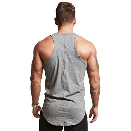 Mens Workout Stringer Tank Tops Fitness Performance Muscle Sleeveless Shirts Gym Training Bodybuilding Vest3