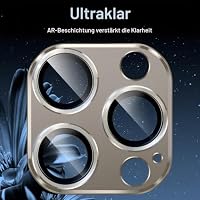JETech Kameraschutz Schutzfolie für iPhone 15 Pro/15 Pro Max, Titan Natur – Ansicht 6