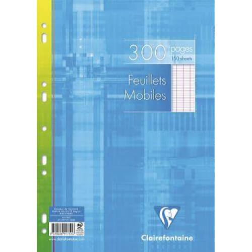 Lot de 15 Feuillets mobiles Metric A4, étui de 150 feuilles perforées 90 g/m², coloris blanc, Séyès