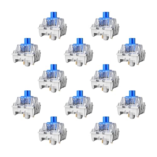 Zhouwang Blue Switch 3 Pin Mechanical Keyboard Switches,Dustproof,Accurate Typing Clicky Tactile...