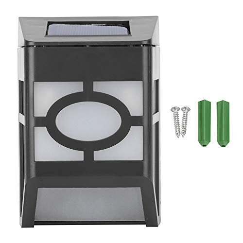 Garden Light, 2LED Durable Solar Garden Light LED Outdoor Fence Lamp Yard Lamp For Home Yard Garden Courtyard Outdoor Places Decoration (Warm White)