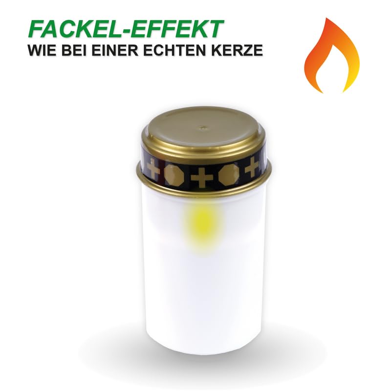 Lumino Elettronico Luce Led Effetto Candela 11,5 Cm - 550047 - 4