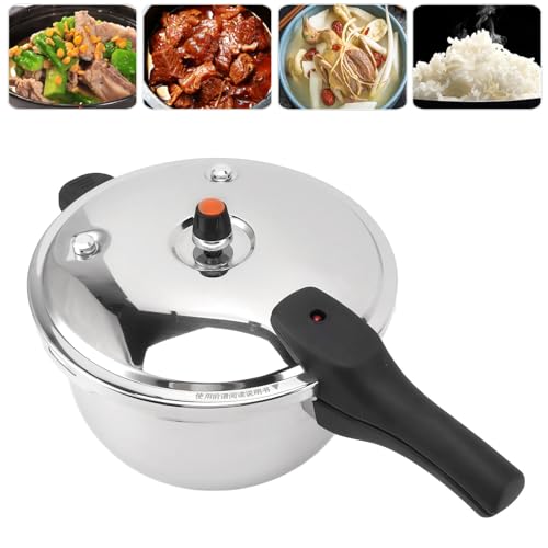 Stainless Steel Pressure Cooker, Multifunctional with Safety Valve, Efficient and Fast Cooking Universal Pressure Canner, Compatible with Gas & Induction Cooker Explosion Proof by Pyhodi - Image 8