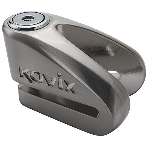 Kovix KVZ2BM Motorcycle Brake KVZ2 14mm Motorbike Disc Lock Brushed Metal, Silver