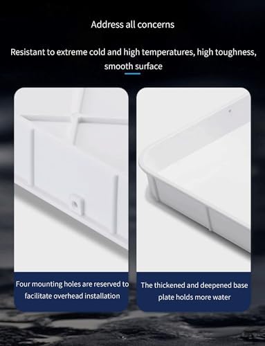 Portable AC Drip Tray with Drain Hole & Hose Collector, 80x32.5x3cm, 200cm Long, Essential for Indoor/Outdoor Split Air Conditioners, Prevents Water Damage image 4