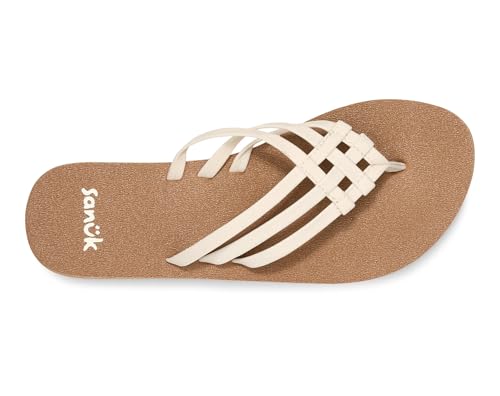 Image of Sanuk Women's Yoga Sandy | Yoga Mat Footbed | Flip Flops for Women | Yoga Sandals For Women
