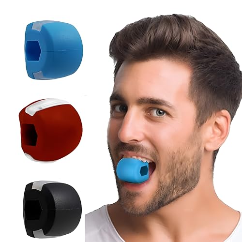 Image of Oblivion Jawline Exerciser Tool For Men & Women, Jaw and Face Exerciser, Slim and Tone Your Face, Neck Toning, Facial Exerciser, chewing equipment For Jawline (Red - Pack Of 5)