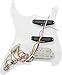 Pareschi Pickguard-SSH-White Prewired Loaded Pickguard Set, SSH (Single/Single/Humbucker) Pickup Configuration, for Fender Stratocaster/ST Electric Guitar Replacement, 11-Hole 3-Ply White