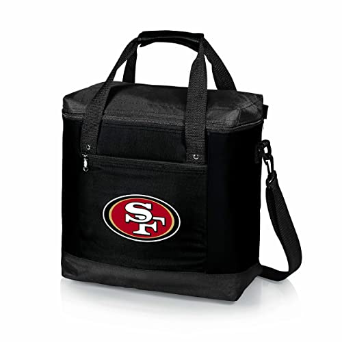 Picnic TIME NFL San Francisco 49ers Montero Tote Cooler Bag - Soft Cooler Bag - Picnic Tote, (Black) (604-00-179-274-2)