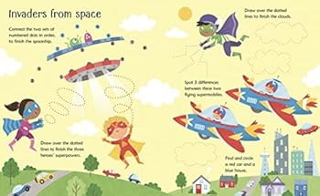 Paperback Wipe-Clean Superhero Activities Book