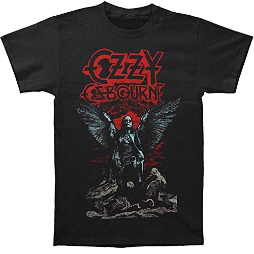 Ozzy Osbourne Angel Wings T Shirt Graphic Novelty Funny T Shirt for Women Men DMN t-Shirt, Hoodie Black