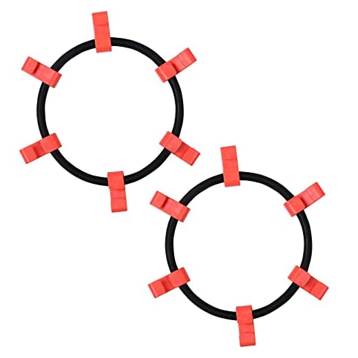 Multisland 1 Pair Rubber Tensioner Snow Chain Tire Traction Chain Tightener Fit for 18x8.5-8, 18x9.5-8, 20x8.00-8, 20x10-8 Lawn Garden Tractor Snow Blower Tire Chain