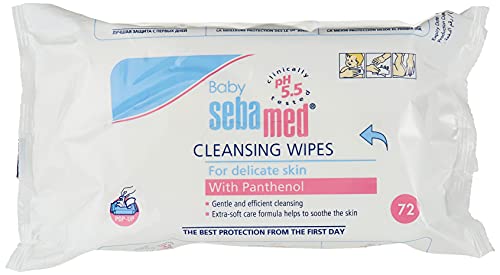SEBAMED, Toallitas limpiadoras para bebés, Limpieza Suave Y Eficiente Y Protección Higiénica Frente A La Irritación De La Delicada Piel Del Bebé, 72U