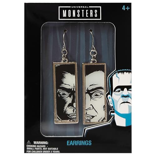 LUV HER Universal Monsters Earrings Gift Sets - Gothic Horror - Hypoallergenic Nickel-Free - Ideal Gifts for Girls' Parties, Costumes Ages 4+